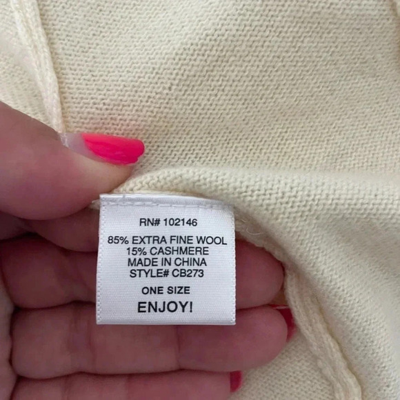 Michael Stars cream wool cashmere blend cardigan - Picture 4 of 8